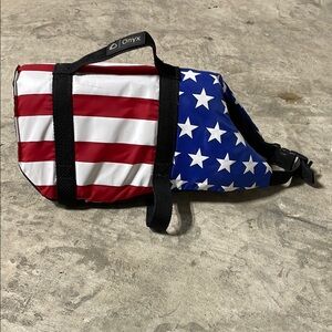 Onyx American Flag dog life jacket